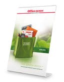 Skyltställ A4  L-fot transparent