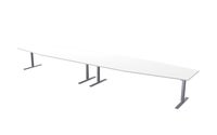 Konferensbord 560 x 120 x 80 cm vit Lanab