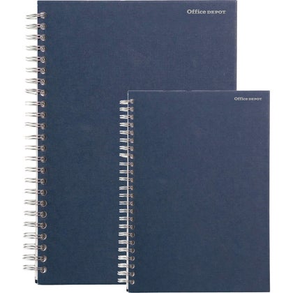 Anteckningsbok Office Depot spiral blå