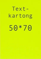 Kartong 50 x 70 cm fluor. gul 10 st/fp