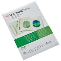 Lamineringsfickor A3 75 mikron Gloss 25/fp