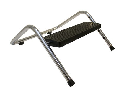 Fotstöd 330 x 150 x 260 mm krom/svart