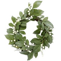 Krans med vita bär 40 cm