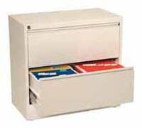 Hängmappsskåp A4 flanköppnat 2 lådor vit