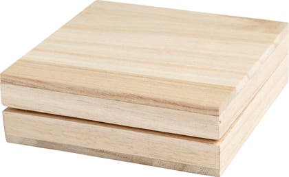 Trälåda för dekoration