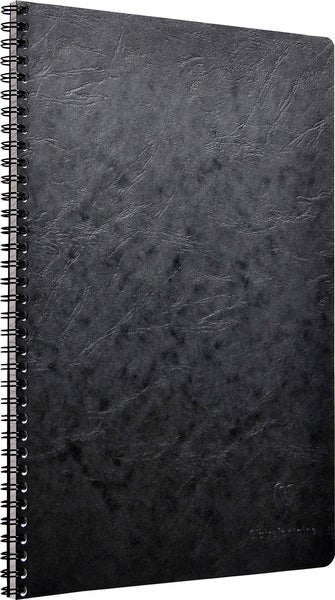 Kollegieblock AgeBag A5 rutat svart