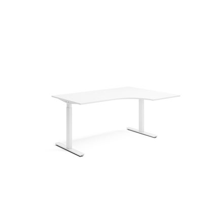 Högersvängt skrivbord Ergofunk Smart 800 x 1600 x 1200 x 600 mm Vitt-underrede