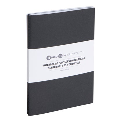 Anteckningsbok Bigso grå 2-pack Flera varianter