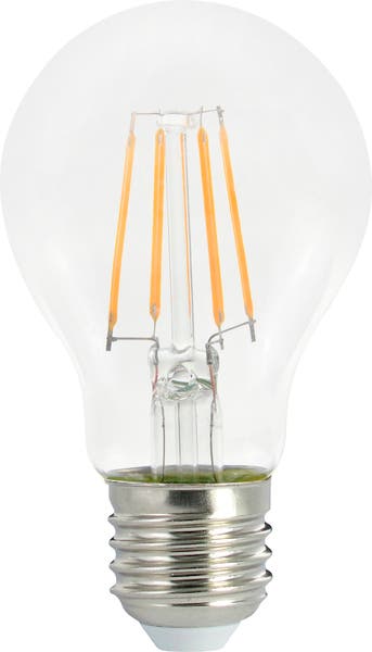 LED Filament Airam E27 normal A60 4,5W klar 470lm varmvit