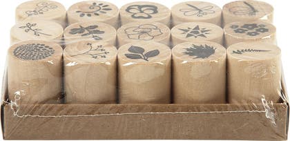 Gummistämplar Deco Art 15-pack