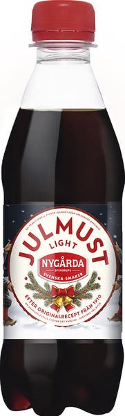 Nygårda Julmust light 33 cl pet inkl. pant