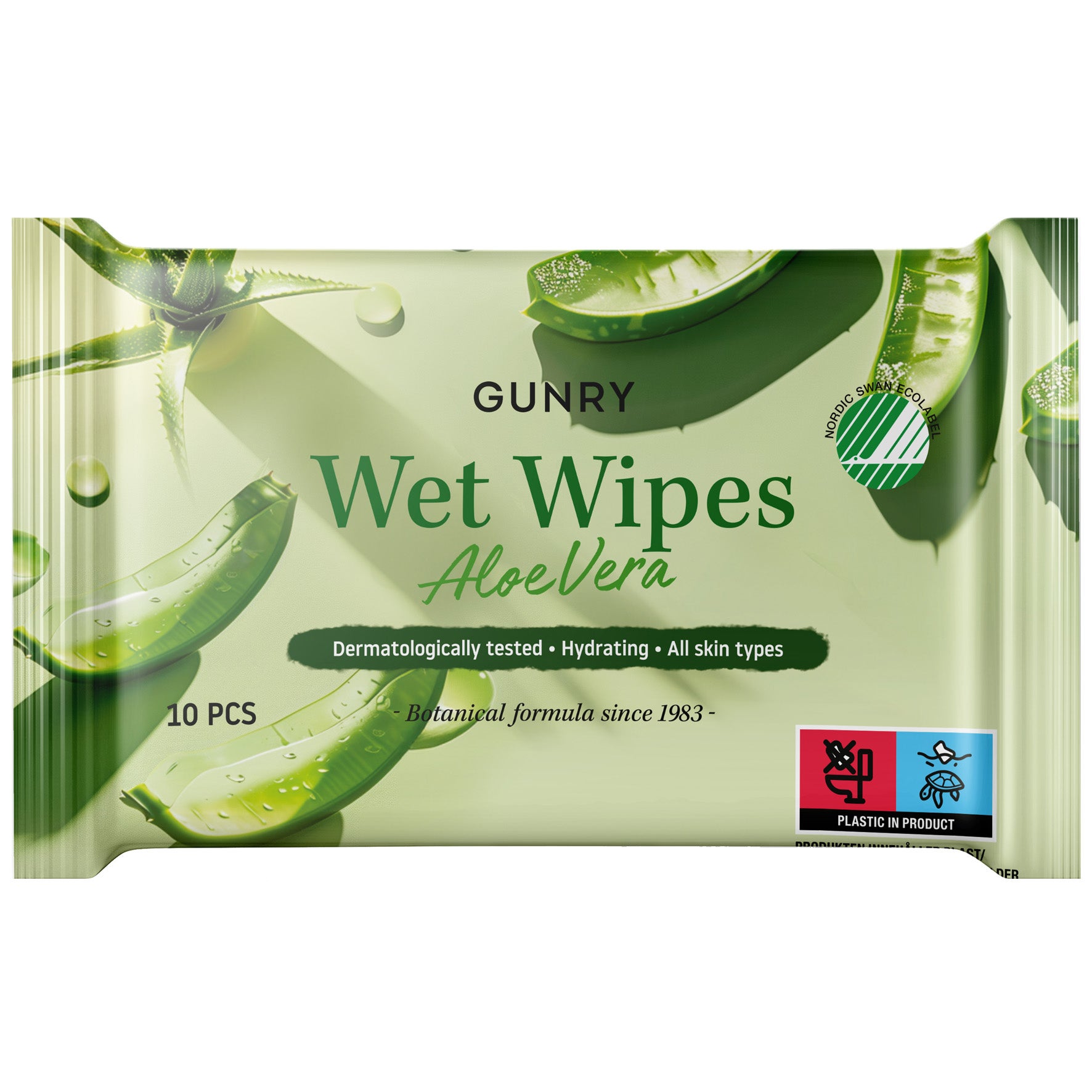 Våtservetter Aloe Vera 10/fp