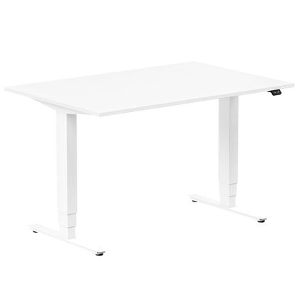 Skrivbord höj- och sänkbart Ergofunk Max 120x80 cm vit/vit