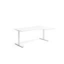 Skrivbord el höger 80x180 cm Vit/Vit