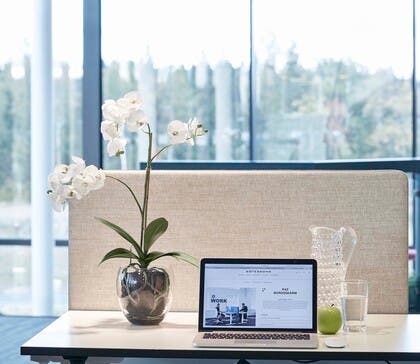 Konstväxt plast Orkidée med kruka