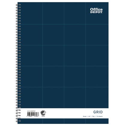 Kollegieblock A4 70blad 70g rutat Office Depot