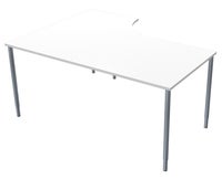 Skrivbord Bas 1600 x 1200 mm H  Vit Lanab