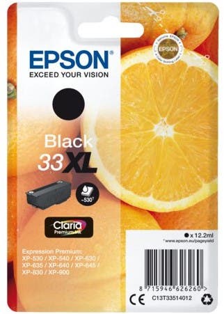 Bläckpatron Epson 33XL Svart