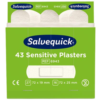 Plåsterrefill Sensitive Non-Woven 6943 Vit 6 x 43 st/fp