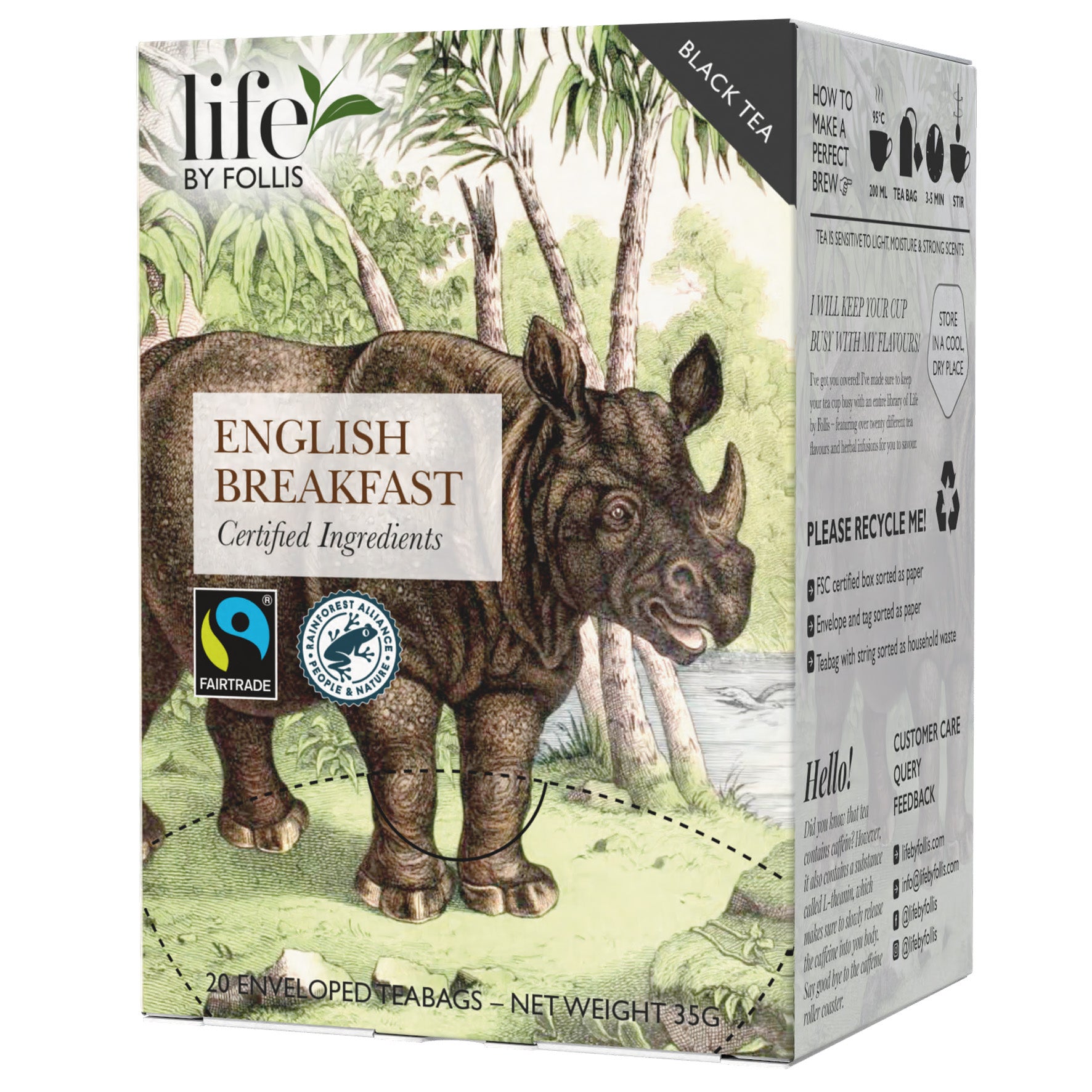 Te English Breakfast Life by Follis 20-pack