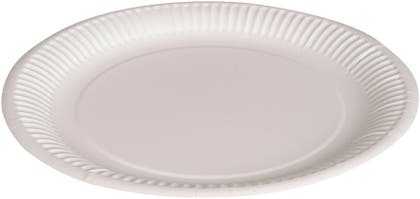 Tallrik eco-barriär pappers Ø 23 cm 50 st/fp Abena