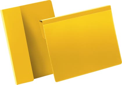 Pallficka A5L vikbar kant gul 50 st/fp Durable