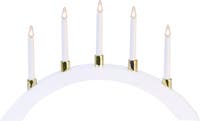 Ljusstake LED Halla Båge Vit