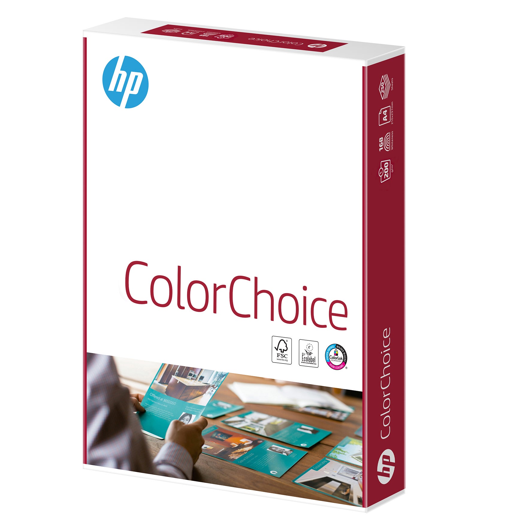 Kopieringspapper HP Color Choice A4 200g 250/fp