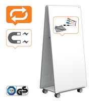 Mobil Whiteboard - Move & Meet bassystem grå