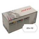 Prismärkningsetiketter 22 x 12 mm vit permanent 7 rullar/fp