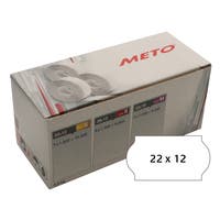 Prismärkningsetiketter 22 x 12 mm vit permanent 7 rullar/fp