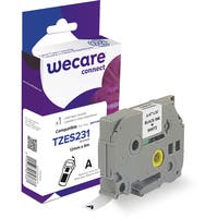 Märkband Wecare TZeS svart/vit 12 mm 8 Meter