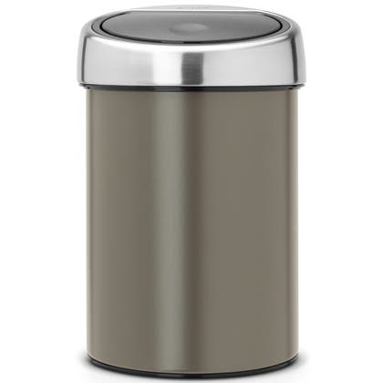 Touch Bin platinum 3 liter Brabantia