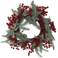 Krans grankvistar & bär 40 cm