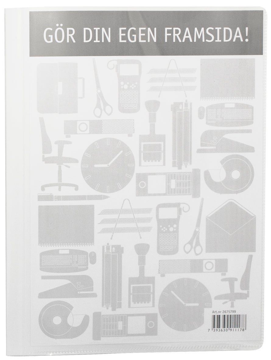 Demopärm A4 ficka 20 fickor vit