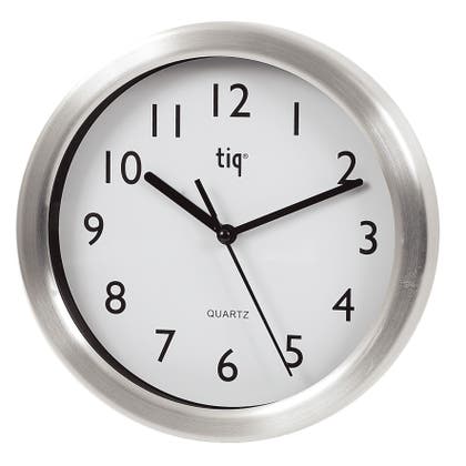 Väggklocka Tiq aluminium 20–25 cm