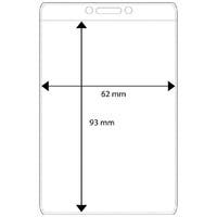 Plastficka stående 62x93 mm