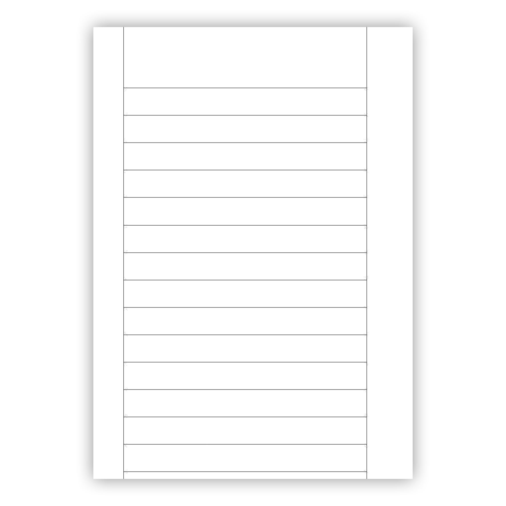 Arbets- / Provskrivningsblad A4 500/fp