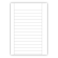 Arbetsblad A4 linjerat 18mm 500/fp