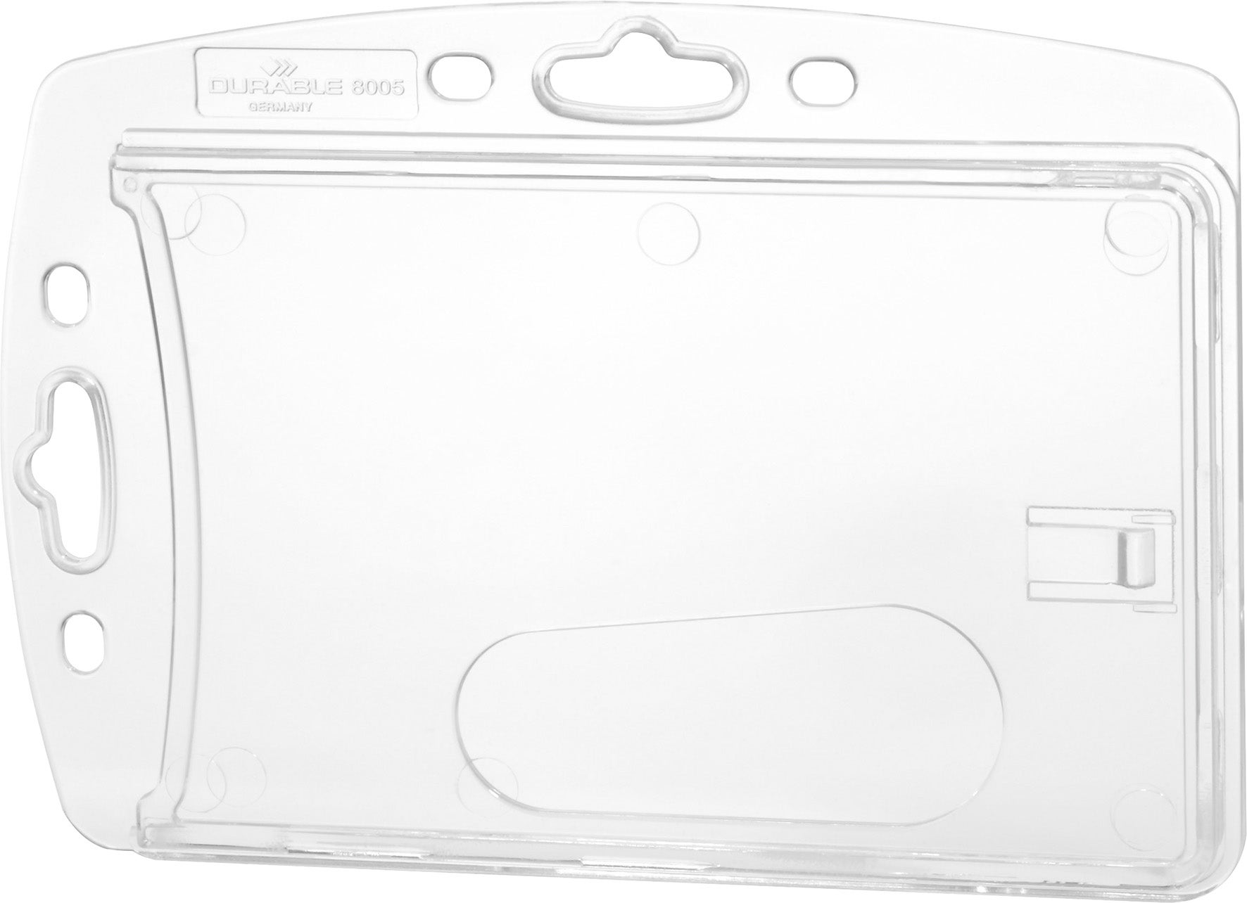 Korthållare 1 utan fäste transparent 10 st/fp