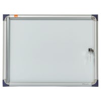 Anslagstavla låsbar tunn 2x A4 magnetisk