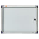 Anslagstavla låsbar tunn 2x A4 magnetisk