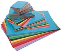 Tonpapper A5 - A2 110g 10 färger 1500/fp