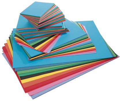 Tonpapper A5 - A2 110g 10 färger 1500/fp