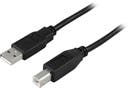 USB-2 kabel A-B svart 5,0 Meter