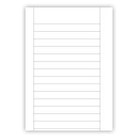 Arbetsblad A4 linjerat 18mm 500/fp