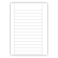 Arbetsblad A4 linjerat 18mm 500/fp