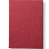 Anteckningsbok Tyg A4 Linjerad Röd