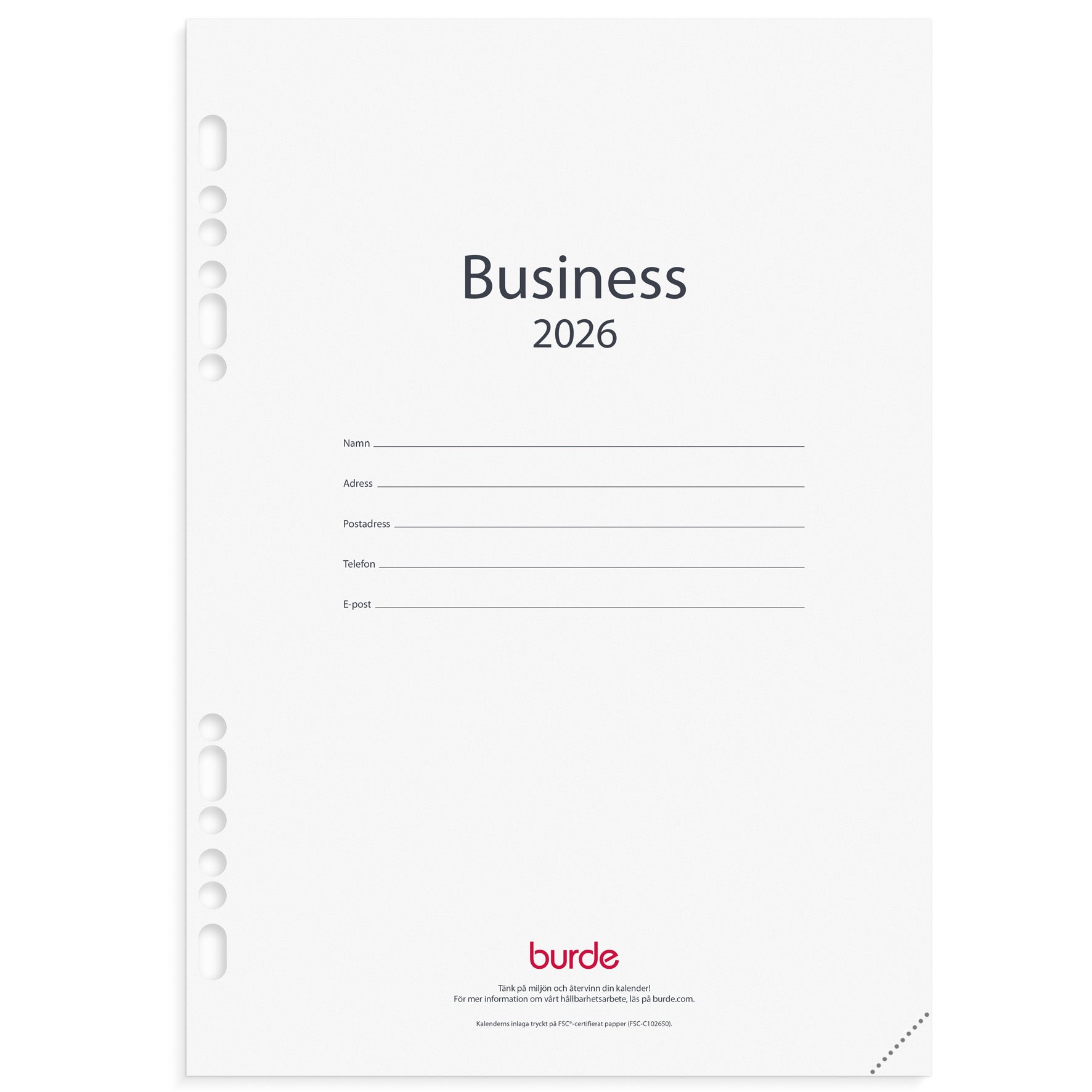 Kalender Business 2026 kalendersats