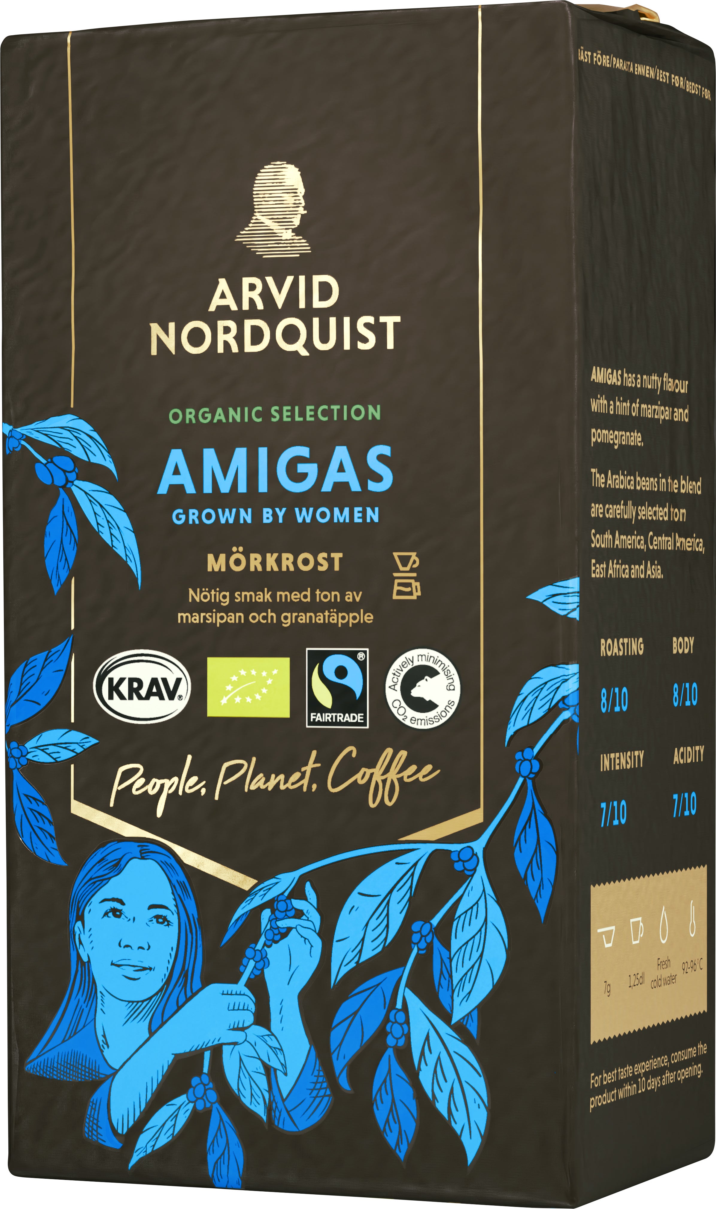 Kaffe Amigas Mörkrost 450 g